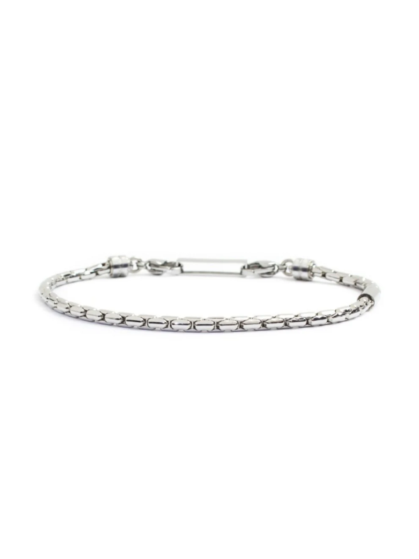Bracciale Marlù da uomo in acciaio 316L 4BR1828 Silver