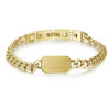 Bracciale Uomo Brosway INK BIK15 in Acciaio 316L con Pvd Oro Giallo Catena