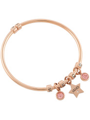 Bracelet Woman LIU JO Brilliant Rigid LJ1645 Rose Gold Color