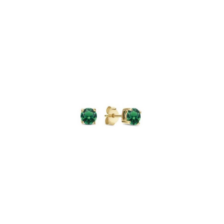 Orecchini Donna Liu Jo Punto luce Acciaio dorato con pietra verde LJ2568