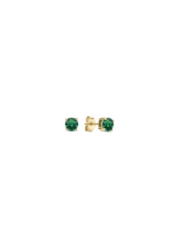 Orecchini Donna Liu Jo Punto luce Acciaio dorato con pietra verde LJ2568