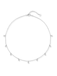 Collana Donna Liujo LJ2841 in acciaio Silver con cristalli pendenti Girocollo