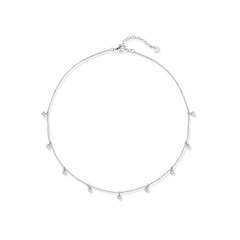 Collana Donna Liujo LJ2841 in acciaio Silver con cristalli pendenti Girocollo Collana Donna Liujo LJ2841 in acciaio Silver con cristalli pendenti Girocollo