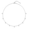 Collana Donna Liujo LJ2841 in acciaio Silver con cristalli pendenti Girocollo