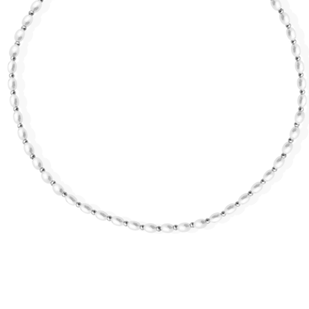 Collana Donna Liujo LJ2845 con Perle in Acciaio Silver