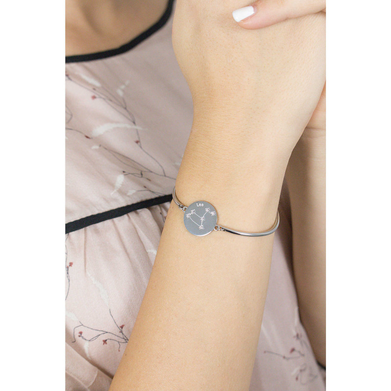 WOMEN'S BRACELET LEO SIGN BHK15 IN HYPOALLERGENIC STEEL