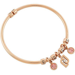 Bracelet Woman LIU JO Brilliant Rigid LJ1647 Rose Gold Color