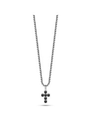 Collana Uomo Liujo MLJ516 in Acciaio Silver con Croce