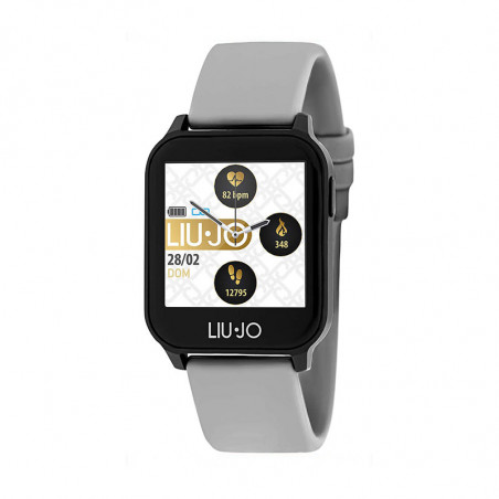 Orologio Smartwatch Unisex LiuJo SWLJ008 Energy Cinturino Grigio in Silicone