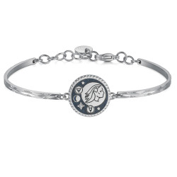 WOMAN ZODIAC VIRGIN BRACELET BHK372 IN STEEL ENAMEL