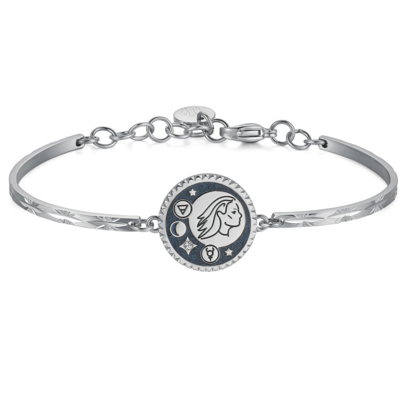 BRACCIALE DONNA ZODIACO VERGINE BHK372 IN ACCIAIO SMALTATO BRACCIALE DONNA ZODIACO VERGINE BHK372 IN ACCIAIO SMALTATO