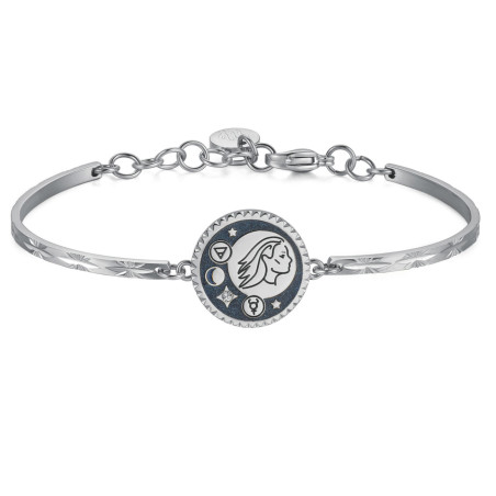 BRACCIALE DONNA ZODIACO VERGINE BHK372 IN ACCIAIO SMALTATO