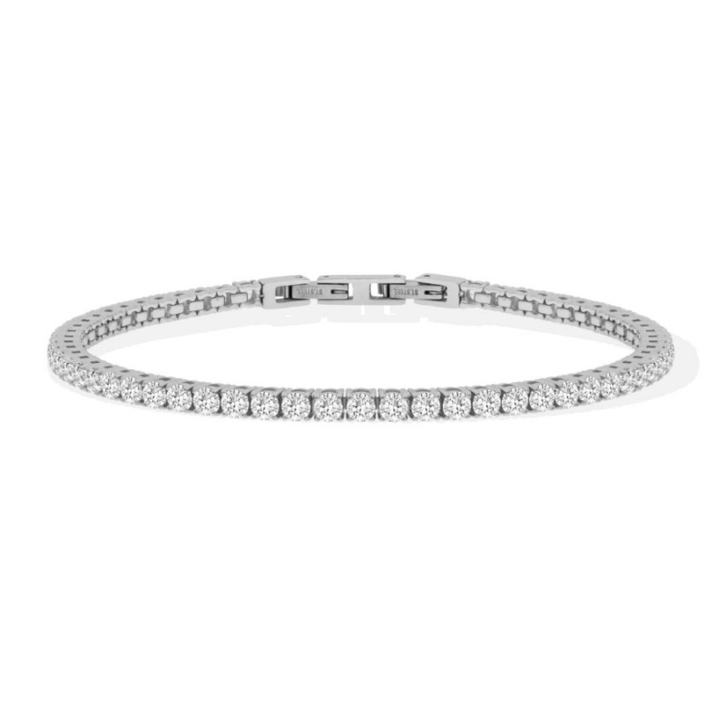 Bracciale Unisex LiuJo Tennis Zirconi Bianchi 3 MM Acciaio Lucido MLJ554 Bracciale Unisex LiuJo Tennis Zirconi Bianchi 3 MM Acciaio Lucido MLJ554