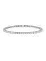 Bracciale Unisex LiuJo Tennis Zirconi Bianchi 3 MM Acciaio Lucido MLJ554