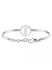 BRACCIALE DONNA ZODIACO VERGINE BHK372 IN ACCIAIO SMALTATO