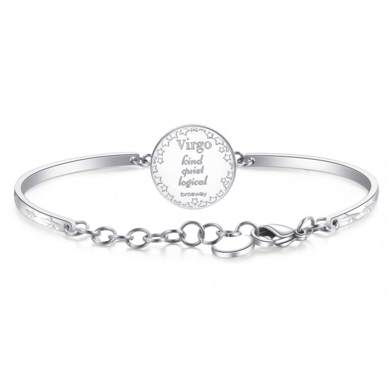 BRACCIALE DONNA ZODIACO VERGINE BHK372 IN ACCIAIO SMALTATO