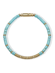 Bracciale uomo Liujo MLJ575 di perline e turchese