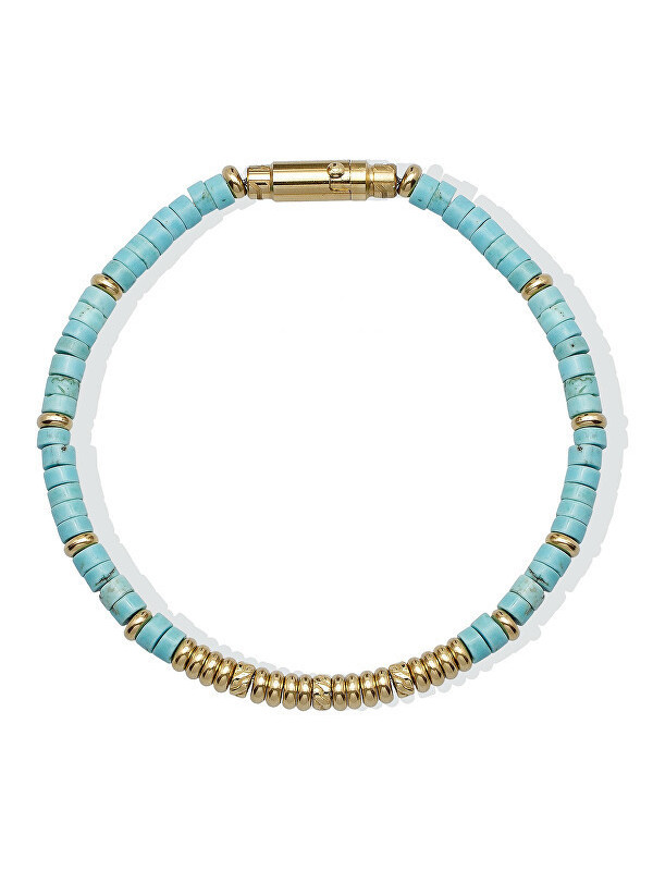 Bracciale uomo Liujo MLJ575 di perline e turchese