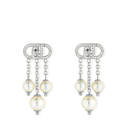 Orecchini Donna Liujo LJ2911 Pearls in Acciaio Silver
