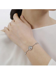 Women's bracelet letter N bhkb062 in steel 316 hypoallergenic stones and swarovski