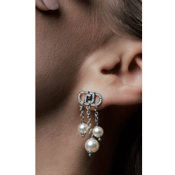 Orecchini Donna Liujo LJ2911 Pearls in Acciaio Silver