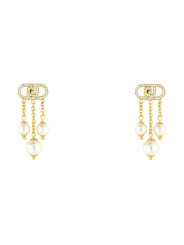 Orecchini Donna LIUJO Luxury LJ2916 Acciaio Inossidabile Gold Dorato Perle