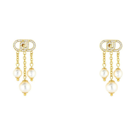 Orecchini Donna LIUJO Luxury LJ2916 Acciaio Inossidabile Gold Dorato Perle
