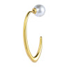 Monorecchino Donna cerchio Marlù acciaio dorato e perla 33OR0078G