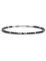 Bracciale Uomo Marlù con agata nera ed ematite acciaio 1br0061-n