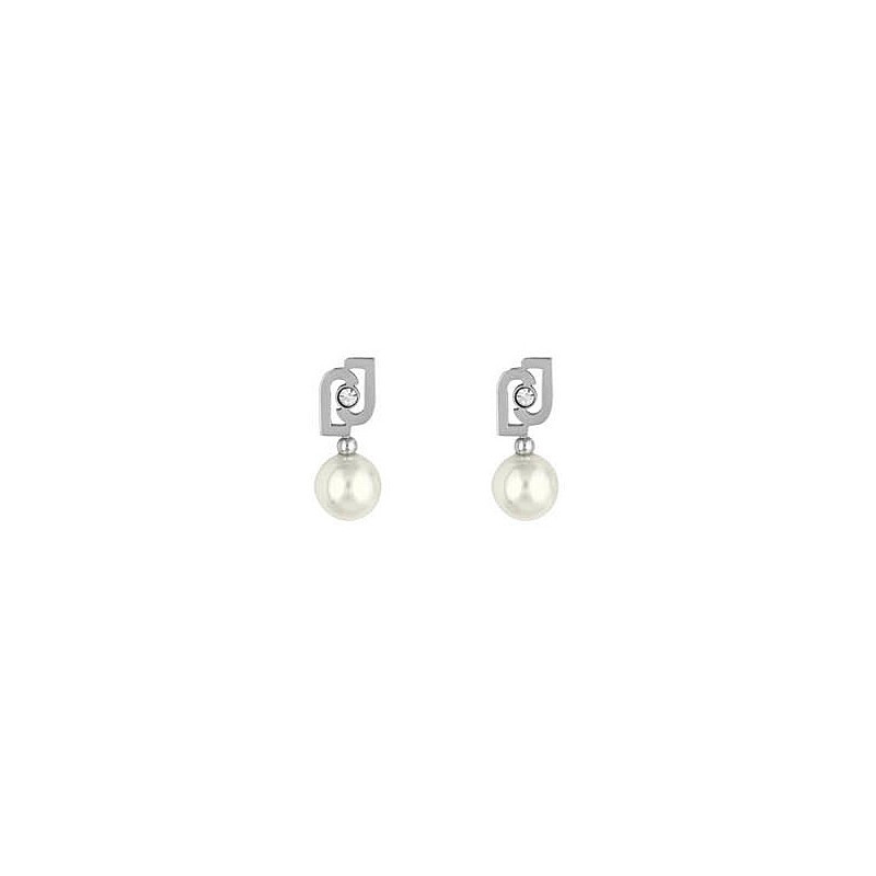 Orecchini Donna LiuJo Icona LJ1668 In Acciaio Con Perla Bianca Orecchini Donna LiuJo Icona LJ1668 In Acciaio Con Perla Bianca