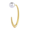 Monorecchino Donna cerchio Marlù acciaio dorato e perla 33OR0078G