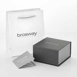 Bracciale Uomo Brosway Ink BIK137 in Pelle Nera con Centrale Acciaio