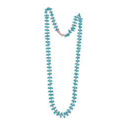 Collana Donna Maria Cristina Sterling G3986 Enjoy in Srgento Rosa 925% e AUlite Celeste