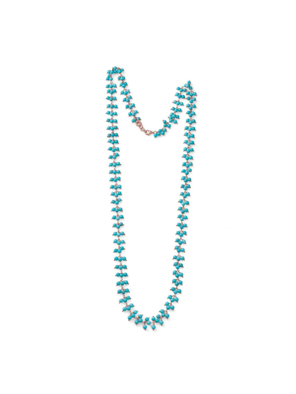 Collana Donna Maria Cristina Sterling G3986 Enjoy in Srgento Rosa 925% e AUlite Celeste
