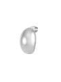 Monorecchino lobo Marlù acciaio rodiato a forma ovale 33OR0091