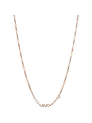 Liu Jo Icona LJ1695 Woman Necklace in Rose Gold Steel Color