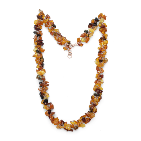 Collana Donna Maria Cristina Sterling G4090 Encanto Ambra e Inserti Argento