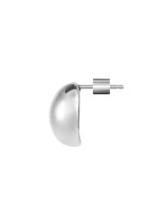 Monorecchino lobo Marlù acciaio rodiato a forma ovale 33OR0091