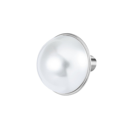 Monorecchino lobo Marlù acciaio perla grande 33OR0092-W