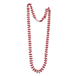 Collana Donna Maria Cristina Sterling G4106 Enjoy Corallo Rosso e Argento Rosa
