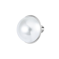 Monorecchino lobo Marlù acciaio con perla piccola 33OR0093-W