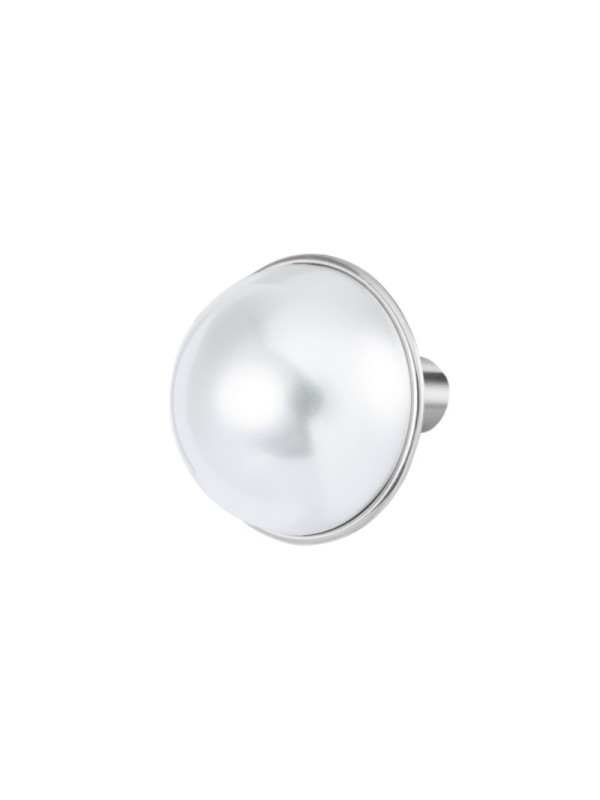 Monorecchino lobo Marlù acciaio con perla piccola 33OR0093-W