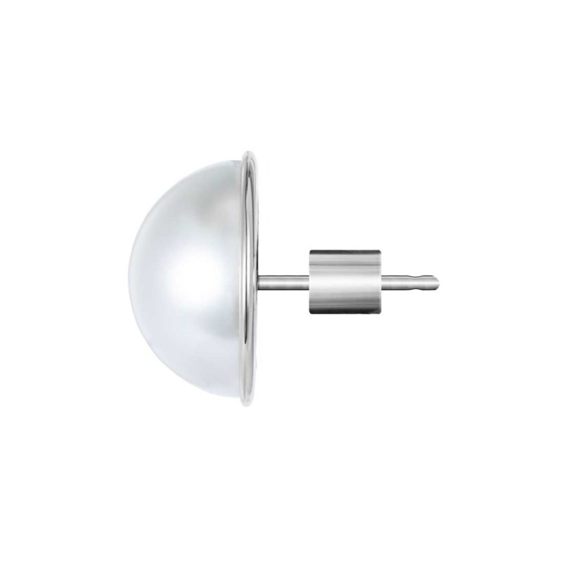 Monorecchino lobo Marlù acciaio con perla piccola 33OR0093-W