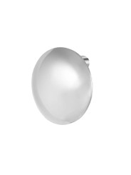 Monorecchino lobo Marlù acciaio rodiato a forma sferica 33OR0094