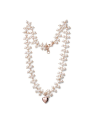 Collana Donna Maria Cristina Sterling G4134 Enjoy Argento Rosa e Perle Bianche