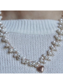 Collana Donna Maria Cristina Sterling G4134 Enjoy Argento Rosa e Perle Bianche