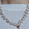 Collana Donna Maria Cristina Sterling G4134 Enjoy Argento Rosa e Perle Bianche