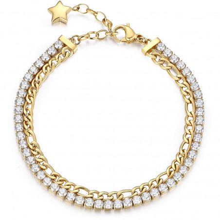 Women's Bracelet Tennis Brosway Jewelry BEI046 PVD Gold