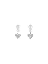 Orecchini Donna LIU JO Icona LJ1691 Colore Argento con Perle