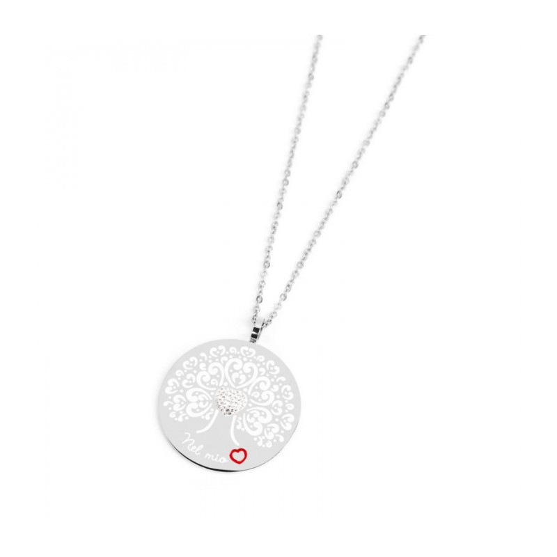 Collana Donna Marlù Nel Mio Cuore 15CN026 in Acciaio con Albero della Vita Collana Donna Marlù Nel Mio Cuore 15CN026 in Acciaio con Albero della Vita